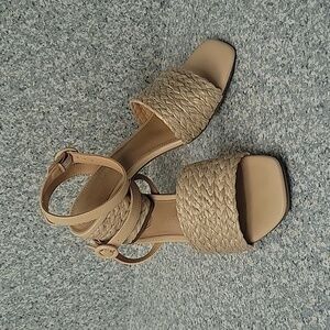 Scoop women's wrapped block heel sandal